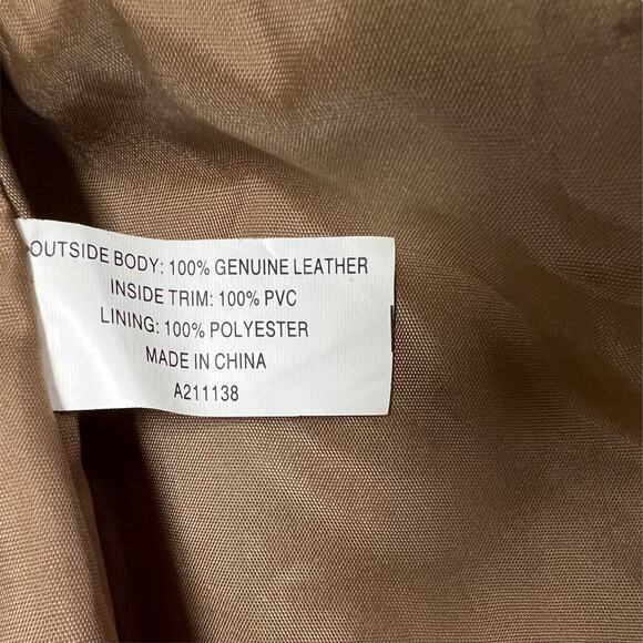 Isaac Mizrahi Leather Handbag Orange Satchel Zip Close Handles Inner Pockets - Picture 4 of 14